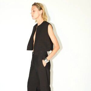 Zara ZW Collection Waistcoat Top L